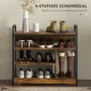 Schuhregal 4-stufig, offenes Design, Metallrahmen, Produktbild-Vorschau 4