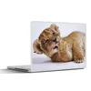 MuchoWow® Laptop Aufkleber Sticker Cover Löwe - Weiß - Produktbild-Vorschau 1