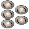 5 x Nordlux LED Einbaustrahler Octans Nickel schwenkbar 5 x Produktbild-Vorschau 4