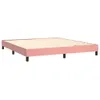 vidaXL Boxspringbett mit Matratze & LED Rosa 180x200 cm Produktbild-Vorschau 6