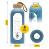 4FIZJO Glas Trinkflasche 750 ml, Sportflasche, Borosilikat, Produktbild-Vorschau 2
