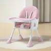 Chaise haute 4 en 1 - Chaise haute pour enfant rose - Voir les images du produit 5