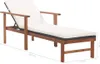Lettino con cuscino in poly rattan acacia legno massiccio Anteprima dell’immagine prodotto 11