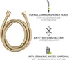 WENKO Edelstahl Duschschlauch Mod. Brass 150 cm Gold, 1/2" Produktbild-Vorschau 4