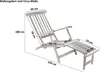 Gartenliege klappbar Teakholz Deckchair 150 cm PUCCON Produktbild-Vorschau 7