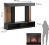 Kominek elektryczny Vicco Lynea Czarny 100 cm z Podgląd zdjęcia produktu 3