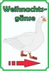 Weihnachtsgans Verkaufsschild Schild Hochkant mit Pfeil Produktbild-Vorschau 1