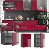 Hängeschrank Vicco Fame-Line Bordeaux Hochglanz 50 cm, Produktbild-Vorschau 2