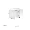 Sideboard >Mister< in weiss, Lack Hochglanz - 90x80x38cm Produktbild-Vorschau 6