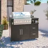 Cucina in metallo per esterni con lavello barbecue e Anteprima dell’immagine prodotto 2