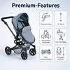 Bayer Chic 2000 Kombi-Puppenwagen "MIKA" - Farbe: Jeans Produktbild-Vorschau 13