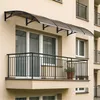 Stříška na dveře 100 x 60 cm hnědá Náhled obrázku produktu 4