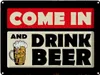 vianmo Blechschild 30x40 cm come in and drink beer Bier Produktbild-Vorschau 1
