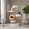 KOMFOTTEU, kočičí strom s 5 úrovněmi, výška 134 cm, s Náhled obrázku produktu 2