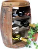 DanDiBo Weinregal Weinfass 1555 Holz Stehend Braun 50 cm Produktbild-Vorschau 1