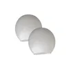2er-Set Ersatzglas Lampenschirm Weiß – Rundes Lampenglas Produktbild-Vorschau 1