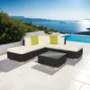 tectake® Aluminium Rattan Lounge Paris wetterfest und Produktbild-Vorschau 8