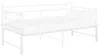 vidaXL Tagesbett Ausziehbar Weiß Metall 90x200 cm Produktbild-Vorschau 1