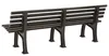 Gartenbank JUIST 4-Sitzer Länge 2000 mm, braun Produktbild-Vorschau 2