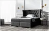 Elegantes Polsterbett 180x200 MAXIMO – schwarz + Produktbild-Vorschau 1