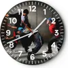 Wanduhr - Rund - Glasuhr - Gleichgewicht Tänzer springen - Produktbild-Vorschau 1