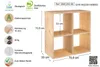 Étagère modulaire avec 2 x 2 cubes dinamic pin massif Voir les images du produit 2