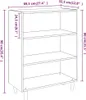 vidaXL Sideboard Weiß 69,5x32,5x90 cm Holzwerkstoff Produktbild-Vorschau 7