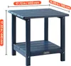 VEVOR tavolino in plastica, 45x38x44 cm, tavolino da Anteprima dell’immagine prodotto 8