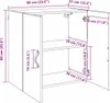 vidaXL Nástěnná skříňka Artisan dub 60 x 31 x 60 cm Náhled obrázku produktu 8