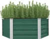 vidaXL Podwyższone łóżko 129 x 129 x 46 cm Stal ocynkowana Podgląd zdjęcia produktu 6