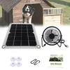 Přenosný 5 W duální USB solární ventilátor Solární panel Náhled obrázku produktu 7