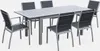 Set tavolo da giardino allungabile in alluminio con 6 Anteprima dell’immagine prodotto 1