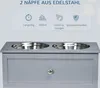 Zvýšené misky pre psov PAWHUT D08-036V00GY Náhľad obrázku produktu 6
