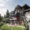 Halloween Deko Set riesige Spinne 200cm+3,6 m Spinnennetz, Produktbild-Vorschau 1