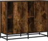 vidaXL Kredens dąb wędzony 92x35x76 cm materiał Podgląd zdjęcia produktu 6
