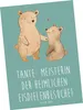 Mr. & Mrs. Panda Postkarte Tante Eisdielenmeisterin - Produktbild-Vorschau 1