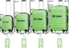 Zelsius Koffer Set 4 Stück, Grün, ABS Reisekoffer mit Produktbild-Vorschau 2