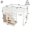 Flieks Etagenbett 140x200cm mit Treppe und Led, Jugendbett Produktbild-Vorschau 5