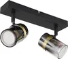 Globo Trabby GU10 Strahler 2-fach 8W Schwarz Matt, Metall Produktbild-Vorschau 1