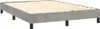 vidaXL Letto a molle con materasso grigio chiaro 140x200 cm Anteprima dell’immagine prodotto 3