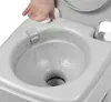 Trizand 24498 Přenosná kempingová toaleta 20 + 12 l, šedá Náhled obrázku produktu 7