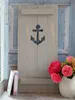 Landhaus Fensterladen mit Anker in grau, Shabby antique Produktbild-Vorschau 6
