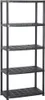 vidaXL Úložný regál 5-patrový černý 71x38x170 cm Plastový Náhled obrázku produktu 1