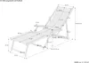 Liegestuhl rot-weiß Gartenliege Sonnenliege Deckchair Buche Produktbild-Vorschau 5