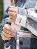 ASKSA Damen Kariertes Lange Hemdjacke Taschen Knöpfen Produktbild-Vorschau 5