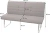 Set 4x Esszimmerstuhl+Sitzbank MCW-G55, Bank Küchenstuhl Produktbild-Vorschau 9