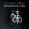Close-up view of the internal gears and components of a 3D printer extruder. Produktbild-Vorschau