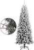 vidaXL Sapin de Noël artificiel enneigé 180 cm PVC&PE Voir les images du produit 3