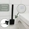 Klobürste Silikon schwarz 4x Set Wandmontage Silikon Produktbild-Vorschau 4