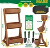 KESSER® Hochbeet mit 3 Etagen Premium Blumenkasten Produktbild-Vorschau 11